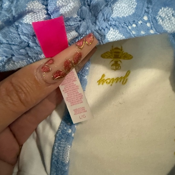 Victoria's Secret Blue Lace Bikini - Picture 3 of 5